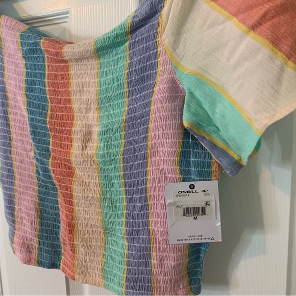 NWT O’Neill Ally Off The Shoulder Top, size M - Picture 6 of 9